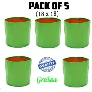 Green Bags For Plants | HDPE Grow Bags 18*18 – 5pcs