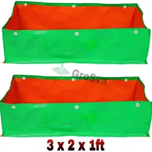 Rectangular Grow Bag 3x2x1ft at 260Gsm (Premium Quality) – [2 Pcs]